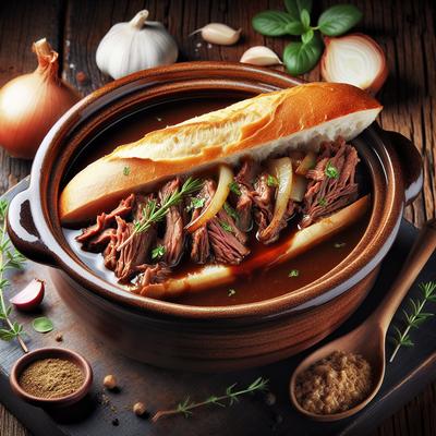 Image of French Dipped Sandwiches Crock Pot Version