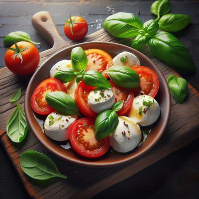 Image of Fresh Mozzarella Tomato Basil Salad