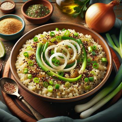 Image of Fresh Spring Onion and Quinoa Risotto