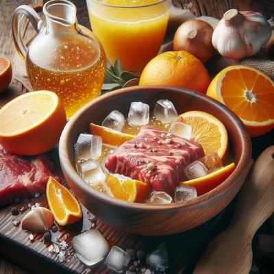 Image of Frozen Orange Juice Marinade for Beef