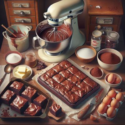 Image of Fudge Brownies Kitchenaid Mixer