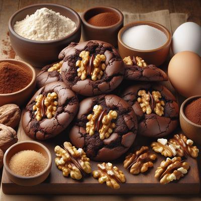 Image of Fudgy Chocolate Walnut Cookies