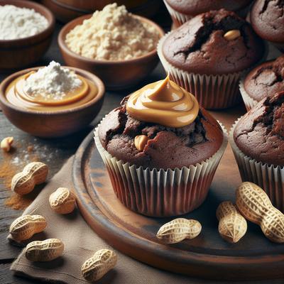 Image of Fudgy Peanut Butter Muffins