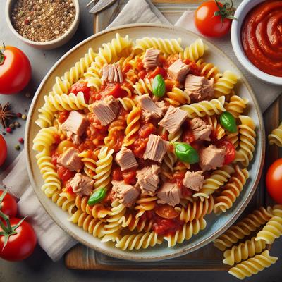 Image of Fusilli with Tuna and Tomato Sauce