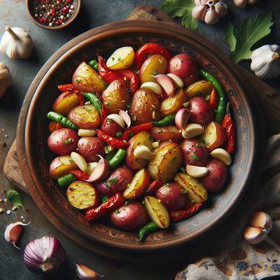 Image of Garlic Roasted Red Potatoes and Vegetables