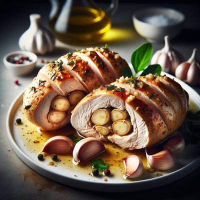 Image of Garlic Stuffed Chicken Breasts
