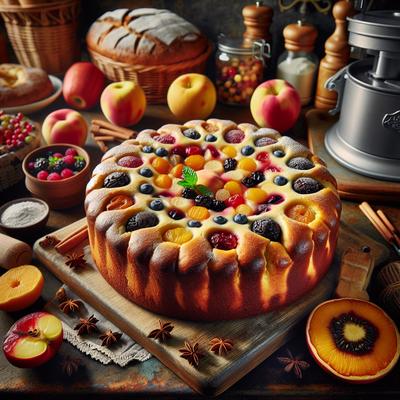 Image of German Fresh Fruit Kuchen Bread Machine