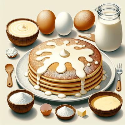Image of German Pancake with Buttermilk Sauce