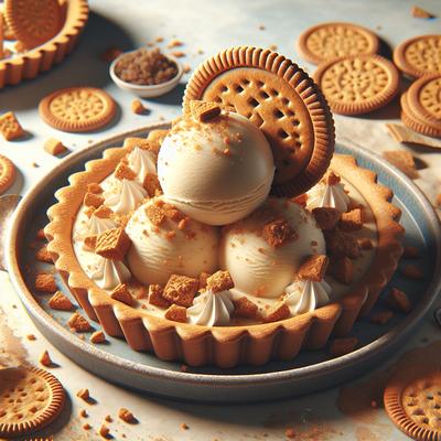 Image of Gingersnap Crumble Ice Cream Tart