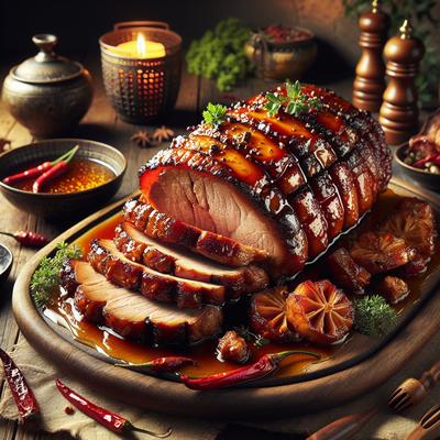 Image of Glazed Sweet and Spicy Pork Roast