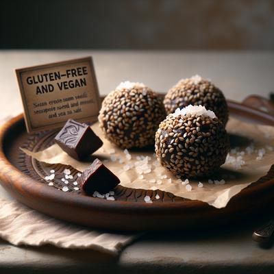 Image of Gluten Free and Vegan Sesame Truffles