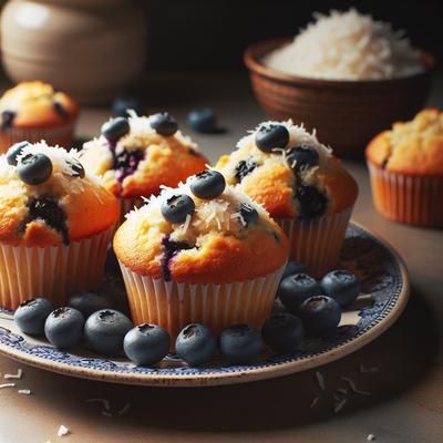 Image of Gluten Free Coconut Blueberry Muffins