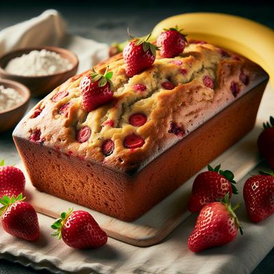 Image of Gluten Free Strawberry Banana Loaf