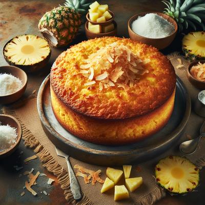 Image of Gooey Coconut Pineapple Butter Cake
