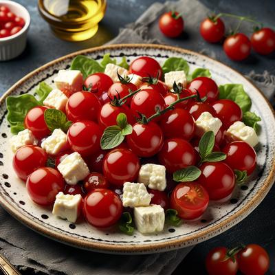 Image of Grape Tomato and Cheese Curd Salad