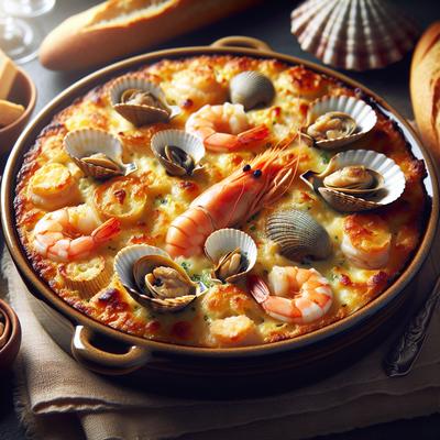 Image of Gratin Aux Fruits De Mer Julia Child