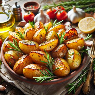 Image of Greek Potatoes Oven Roasted and Delicious