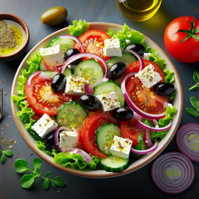 Image of Greek Salad W Feta and Olives
