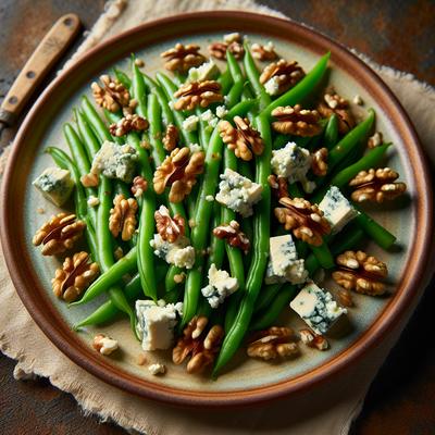 Image of Green Beans with Blue Cheese and Walnuts