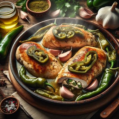 Image of Green Chile Stuffed Chicken Breasts