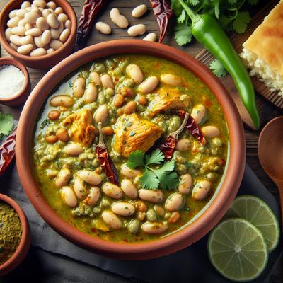 Image of Green Chili with White Beans Aka White Bean Chicken Chili