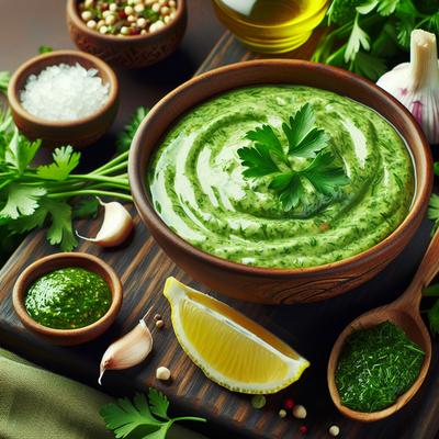 Image of Green Goddess Tahini Salad Dressing