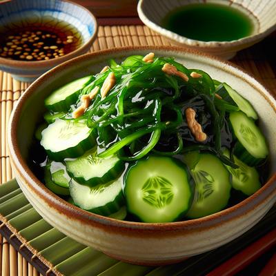 Image of Green Sea Salad Kyuri to Wakame No Su No Mono