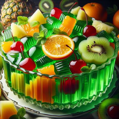 Image of Green Stuff Lime Jello Fruit Salad