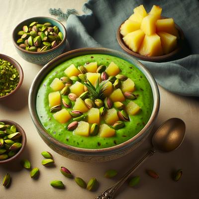 Image of Green Stuff Pistachio Pudding Pineapple