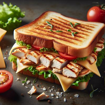Image of Grilled Chicken and Cheese Sandwiches