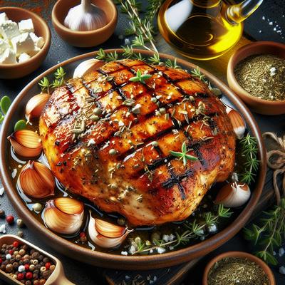 Image of Grilled Chicken with Greek Flavors