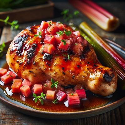 Image of Grilled Chicken with Rhubarb Relish