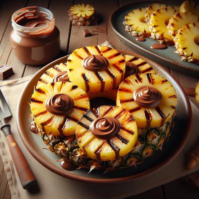 Image of Grilled Pineapple with Nutella