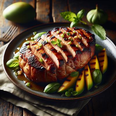 Image of Grilled Pork Tenderloin with Green Mango