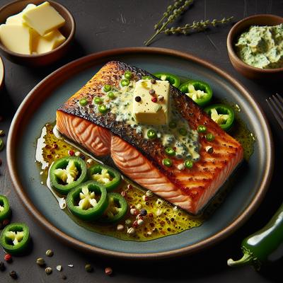 Image of Grilled Salmon with Jalapeno Butter