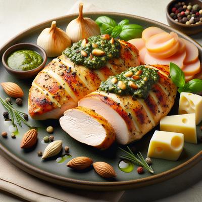 Image of Gruyere and Pesto Filled Chicken Breasts