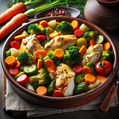 Image of Healthy Chicken Vegetable Casserole