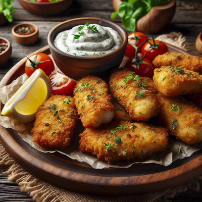 Image of Healthy Herb Baked Catfish Nuggets