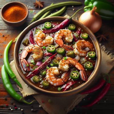 Image of Heart Healthy Shrimp Gumbo with Cajun Spice Mix