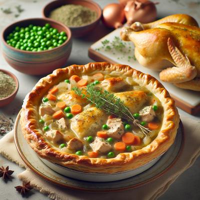Image of Homemade Chicken Pot Pie with Herbed Gravy