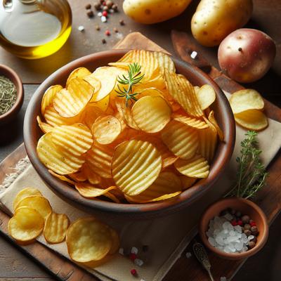 Image of Homemade Low Calorie Potato Chips