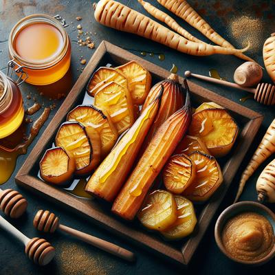 Image of Honey and Mustard Glazes Roast Parsnips