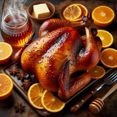 Image of Honey Butter and Orange Injected Smoked Turkey