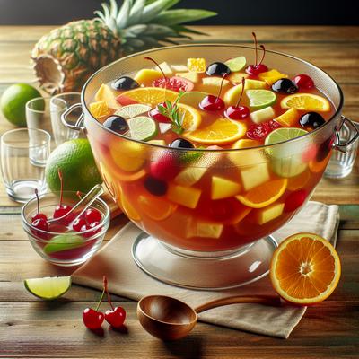 Hooch Party Punch Fruity Rum Booze Cruise Type Concoction