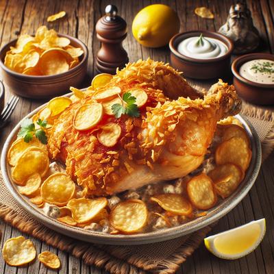 Image of Hoosier Chicken with Potato Chip Crust