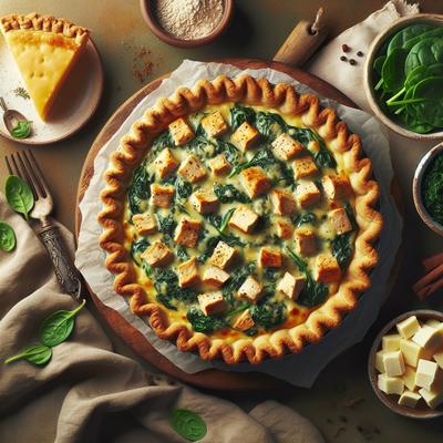 Image of Impossible Chicken Spinach and Cheese Pie