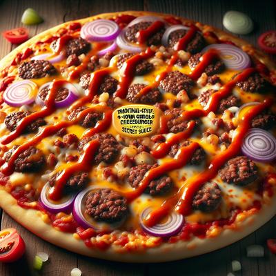 Image of Iowa Girl Cheeseburger Pizza with Secret Sauce