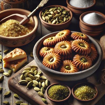 Image of Iraqi Cardamom Cookies Hadgi Badah
