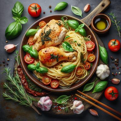 Image of Italian Noodles and Chicken