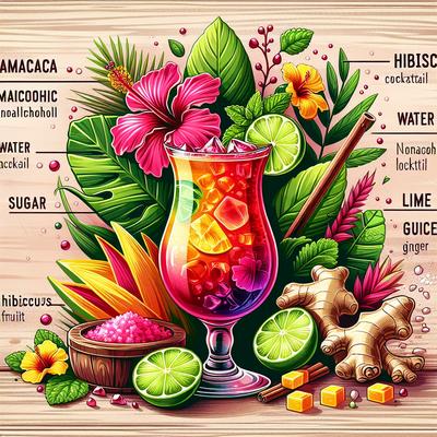 Image of Jamaica Fruit Nonalcoholic Cocktail